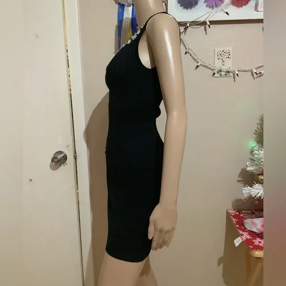 XOXO Sexy Body-Con Bling Date Night Dress Size L - Picture 4 of 6